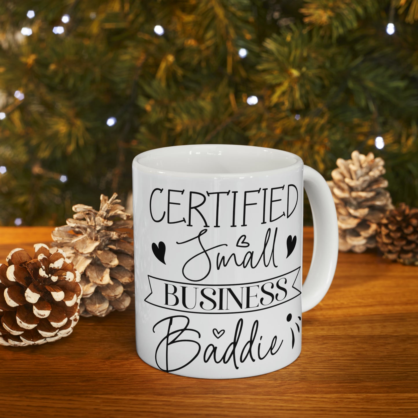 Small Business Coffee Mug, Mothers Day Ceramic Mug 11oz, Boss Babe Gifts For Coffee Lovers, Hustle Gift For Mom