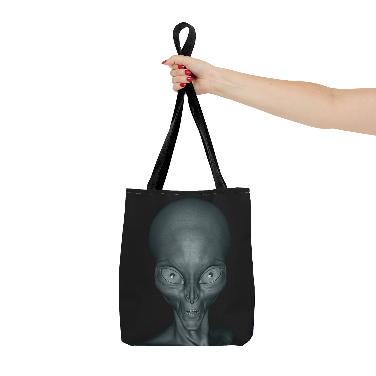 Alien Tote Bag, Out Of This World Tote Bag For Women,Canvas Tote Bag,Reusable Grocery Bag,Library Book Bag For School,Gift For UFO Lovers