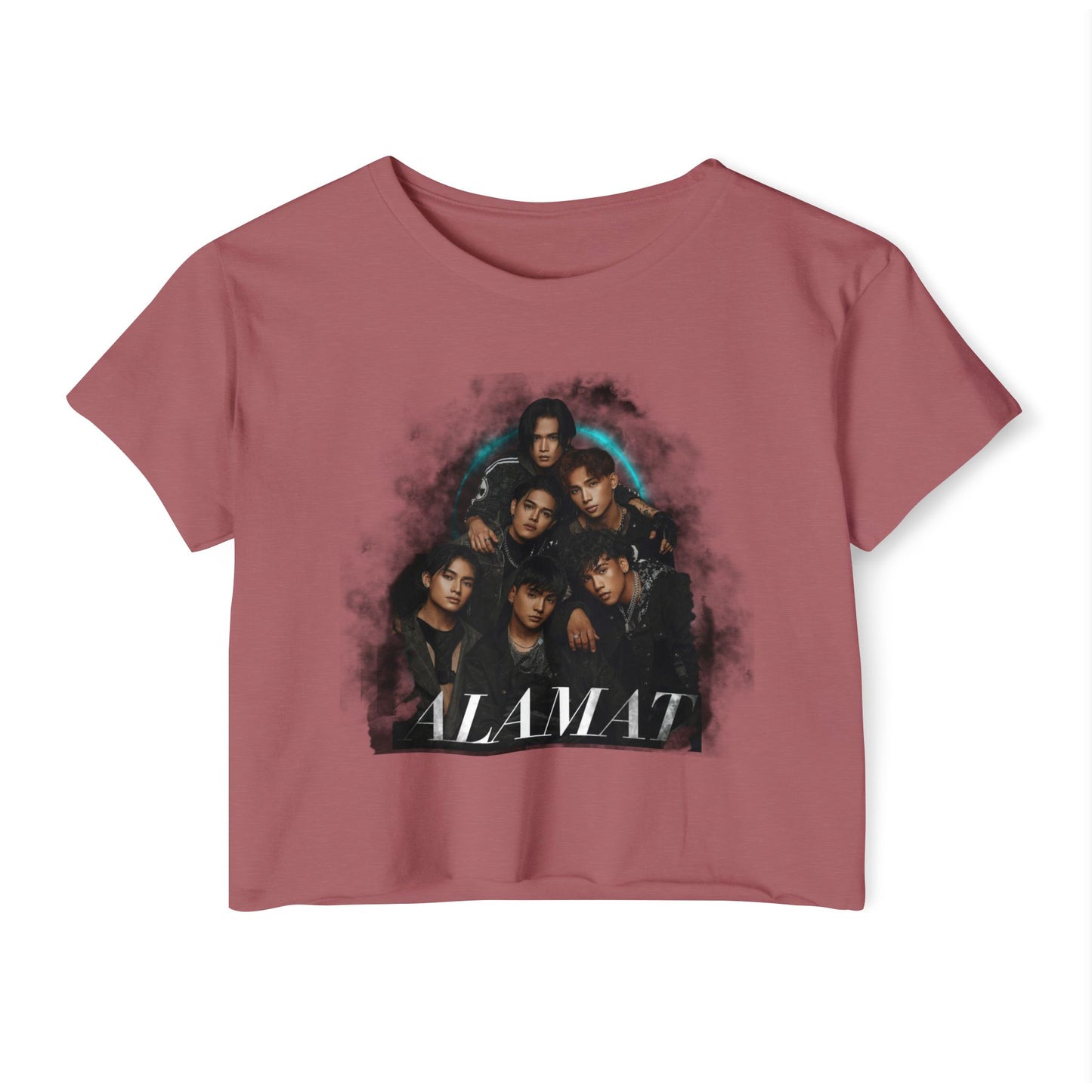 P-Pop Alamat Crop Top featuring vibrant design, perfect for festivals and casual wear, ideal for Pinoy pop music fans.