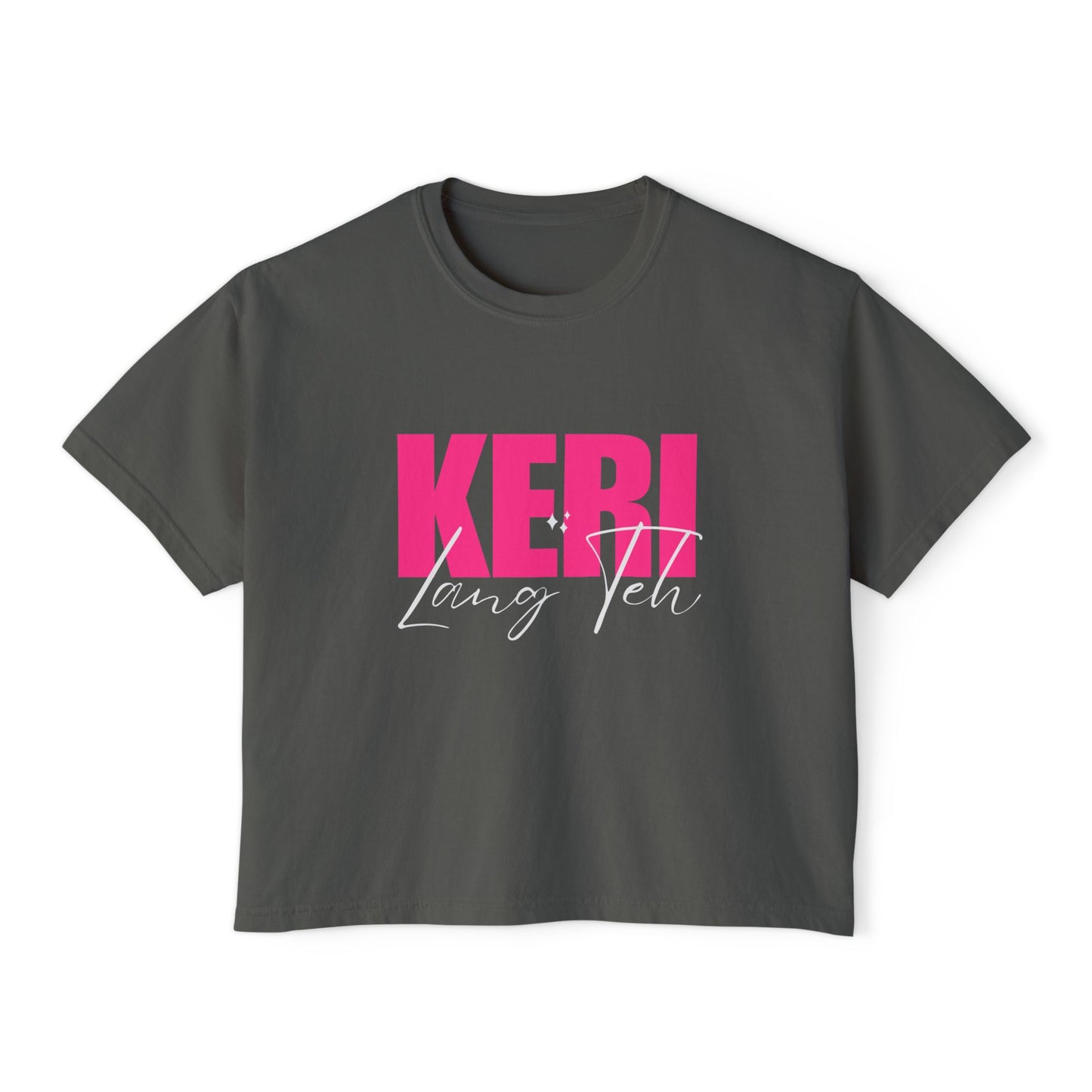 Keri Lang Teh Graphic Tee, Boxy Croptop, Pinoy Shirt, Casual Crop Top, Filipino Gift for Her,, Comfort Colors Tshirt,