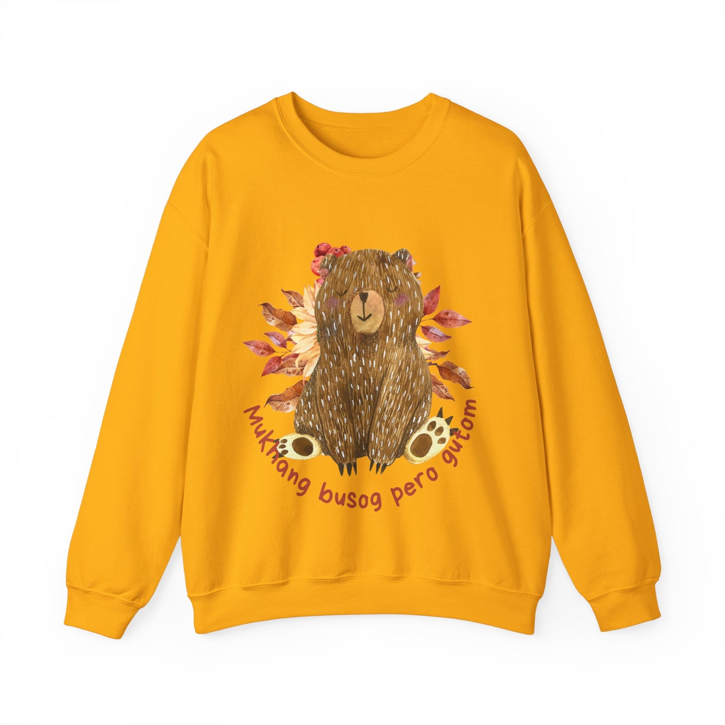 Filipino Sweatshirt Pinoy Pullover Sweater | Philippine Gifts For Bear Lovers | Tagalog - Mukhang Busog Pero Gutom