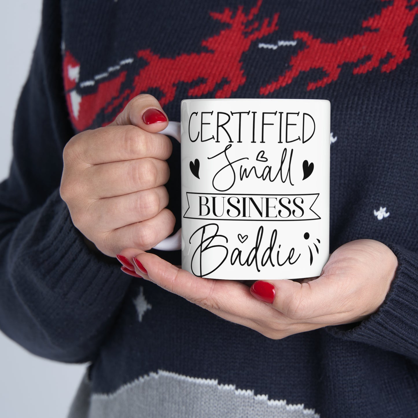 Small Business Coffee Mug, Mothers Day Ceramic Mug 11oz, Boss Babe Gifts For Coffee Lovers, Hustle Gift For Mom