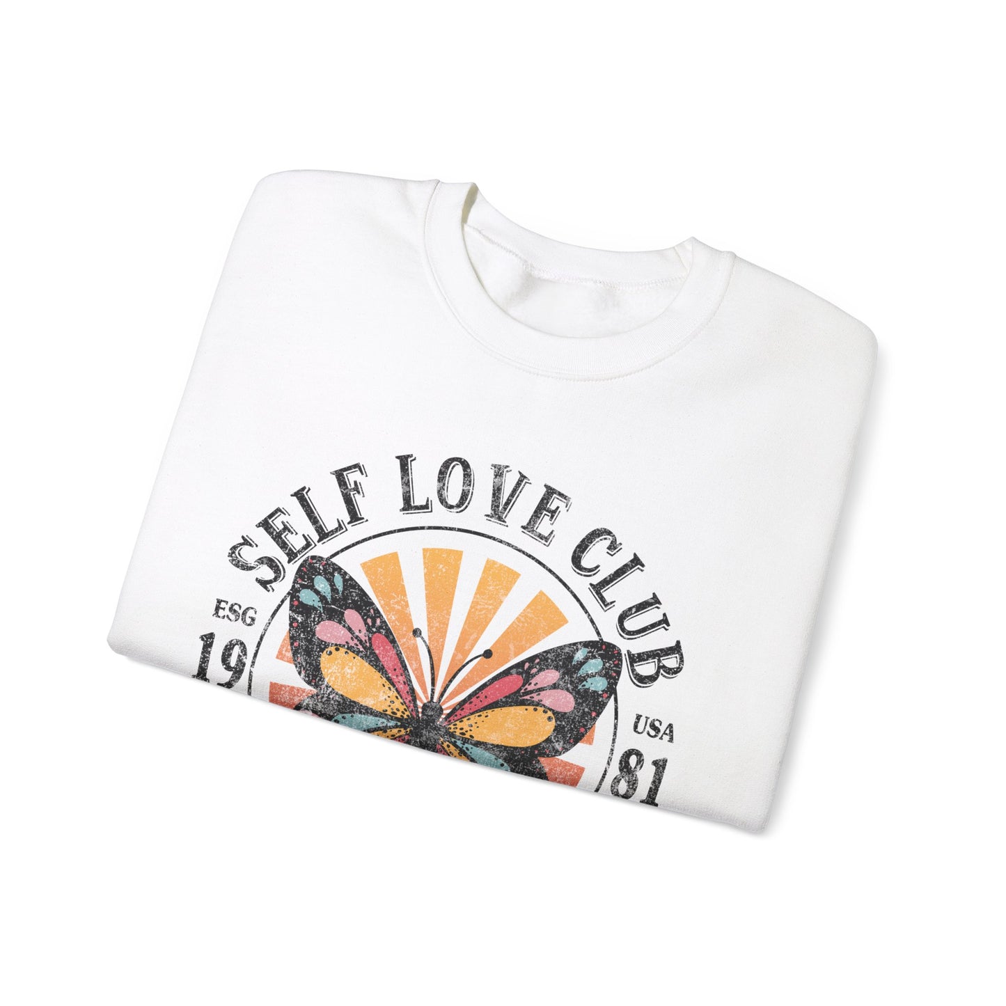 Butterfly Sweatshirt Floral Graphic Pullover Sweater | Motivational Gifts For Mom - Self Love Club