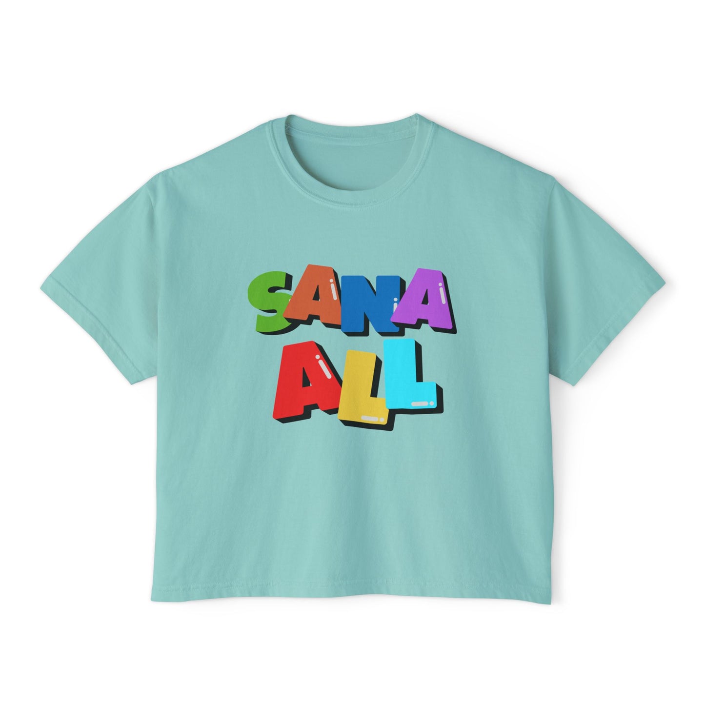 Sana All Graphic Tee, Boxy Croptop, Pinoy Shirt, Casual Crop Top, Filipino Gift for Her,, Comfort Colors Tshirt, Cebuana