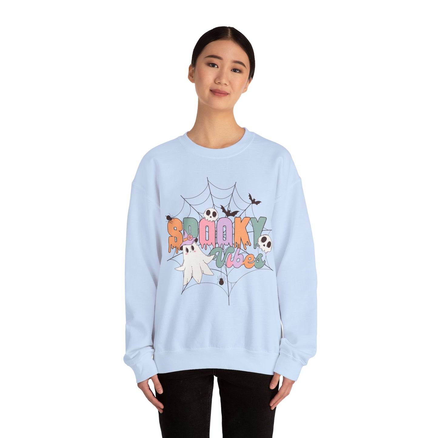 Fall Sweatshirt Halloween Graphic Pullover Sweater | Autumn Gifts For Mom Pastel Gift For Her | Spooky Vibes