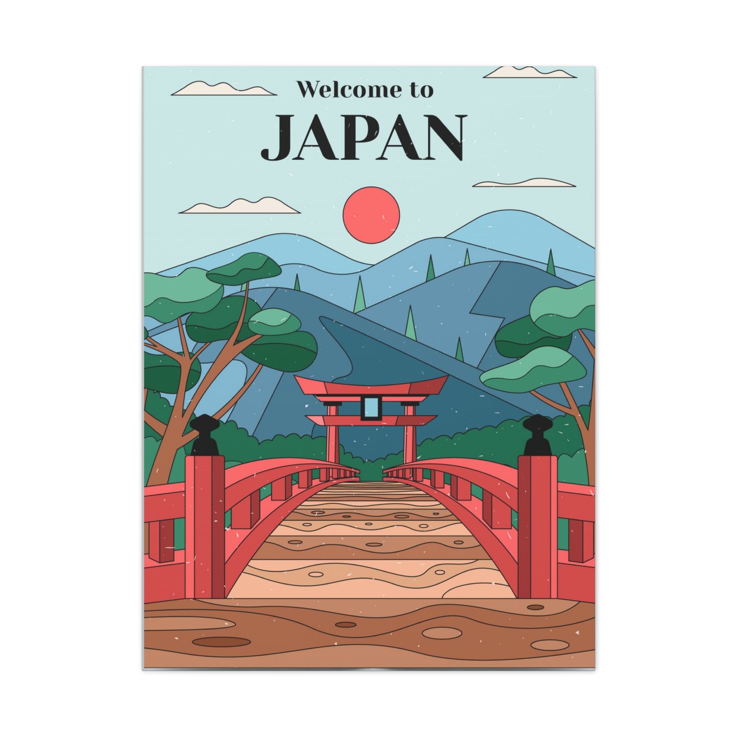 Japan Art,Japanese Wall Art Canvas Gallery Wrap 30x40 Asian Art,Housewarming Gift For Men