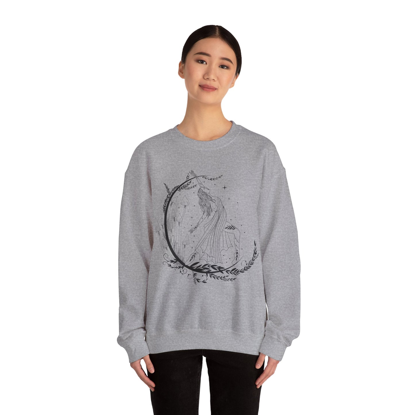 Boho Sweatshirt Moon Graphic Pullover Sweater | Feminist Gifts For Women | Feminism Protest Empowerment Outfit