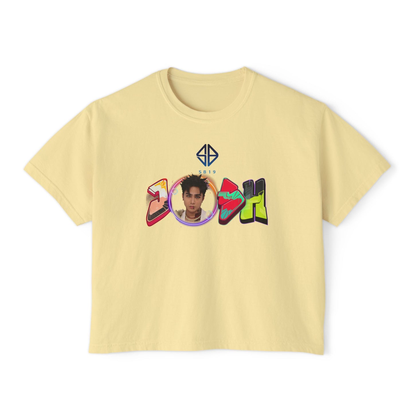 Sb19 Josh Graphic Tee, Boxy Croptop, Pinoy Pop Shirt, Casual Crop Top, Filipino Gift for Her,, Comfort Colors Tshirt