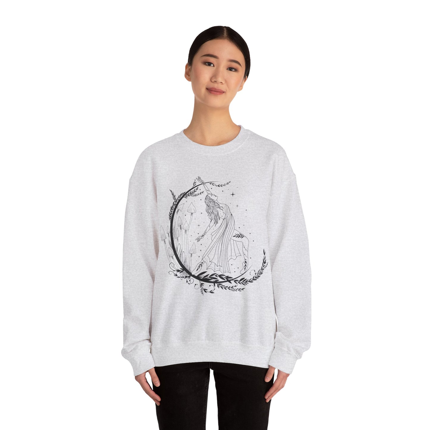 Boho Sweatshirt Moon Graphic Pullover Sweater | Feminist Gifts For Women | Feminism Protest Empowerment Outfit