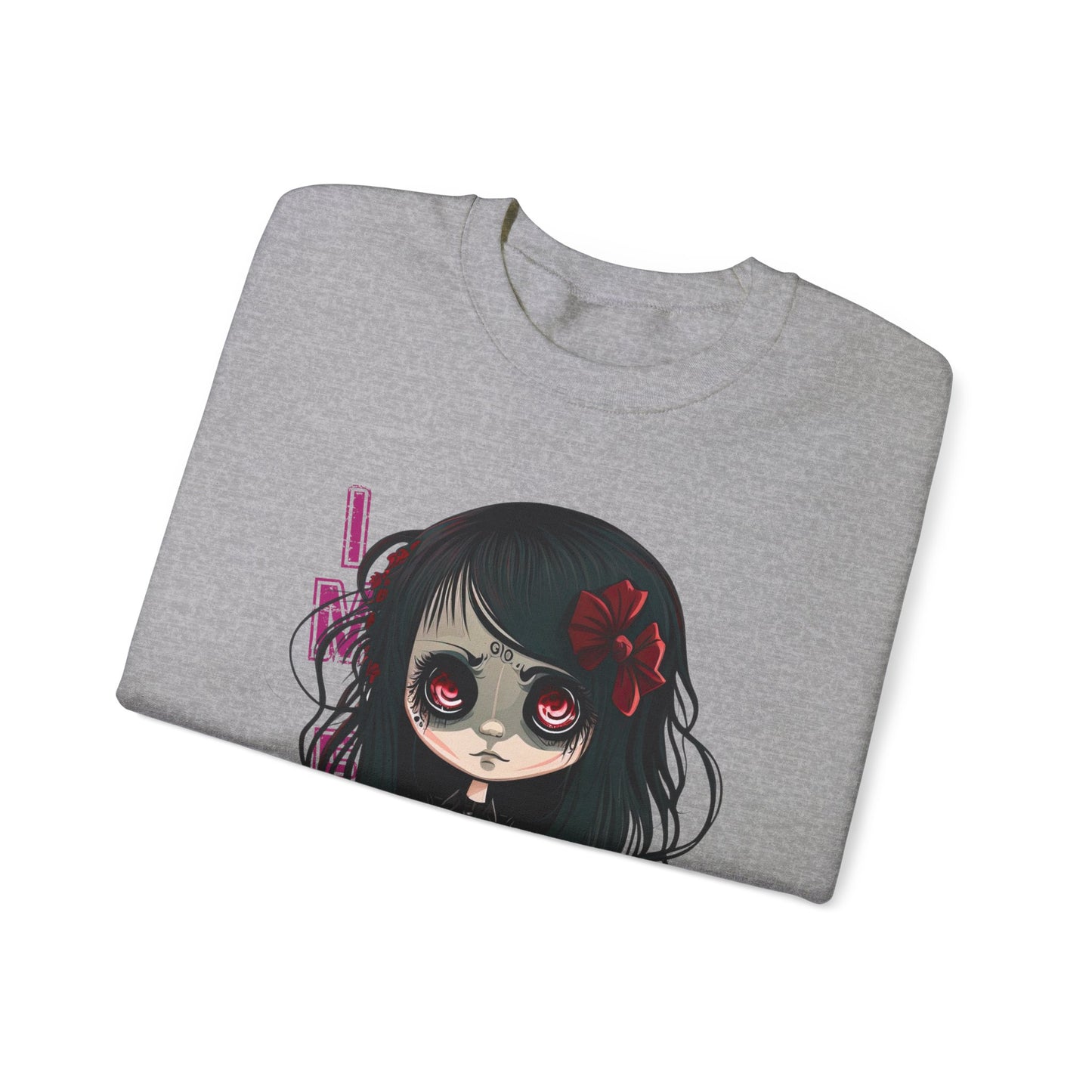 Goth Sweatshirt Emo Graphic Pullover Sweater | Cute Gifts For Teens Halloween Outfit | Im Fine