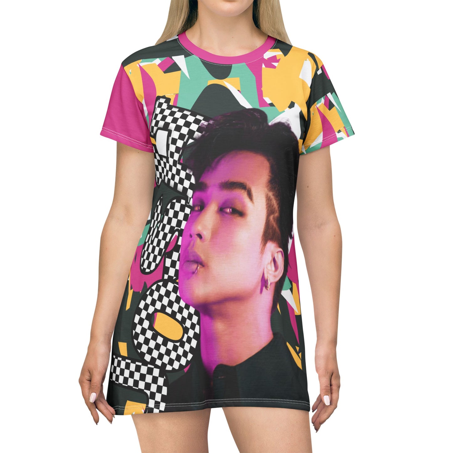P-pop Sb19 Josh T Shirt Dress, Pinoy T-Shirt Short Dress Casual Summer Outfits Filipino Gift For Fangirl