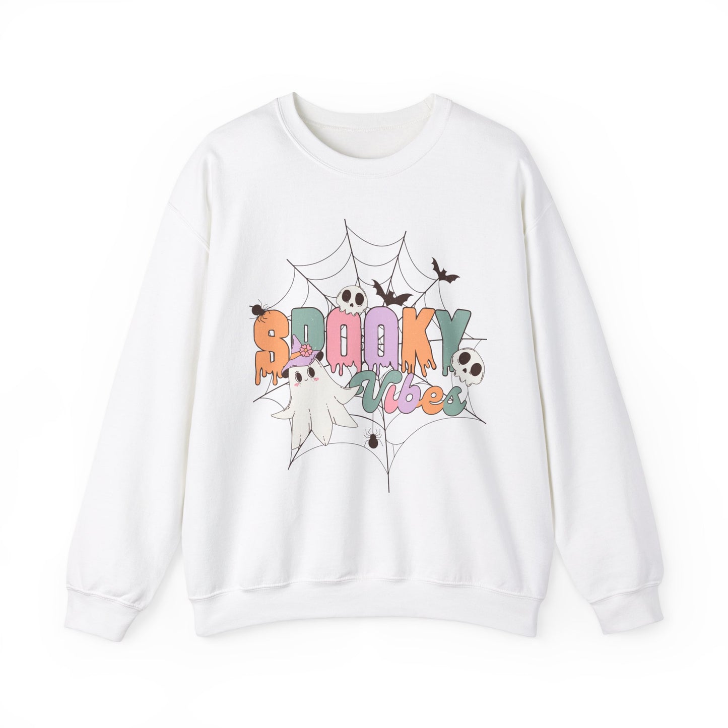 Fall Sweatshirt Halloween Graphic Pullover Sweater | Autumn Gifts For Mom Pastel Gift For Her | Spooky Vibes