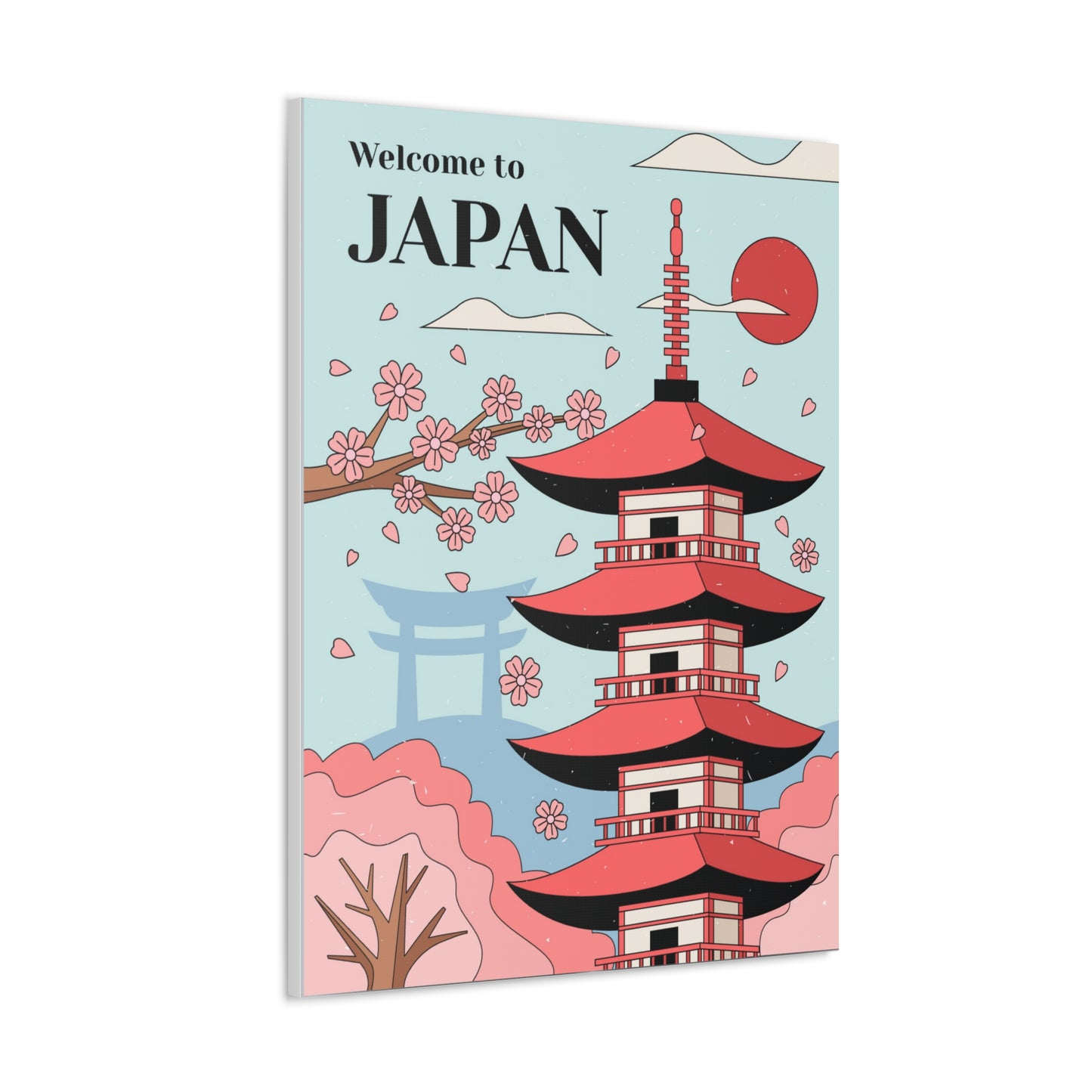 Japan Art,Japanese Wall Art Canvas Gallery Wrap 30x40 Asian Art,Housewarming Gift For Men