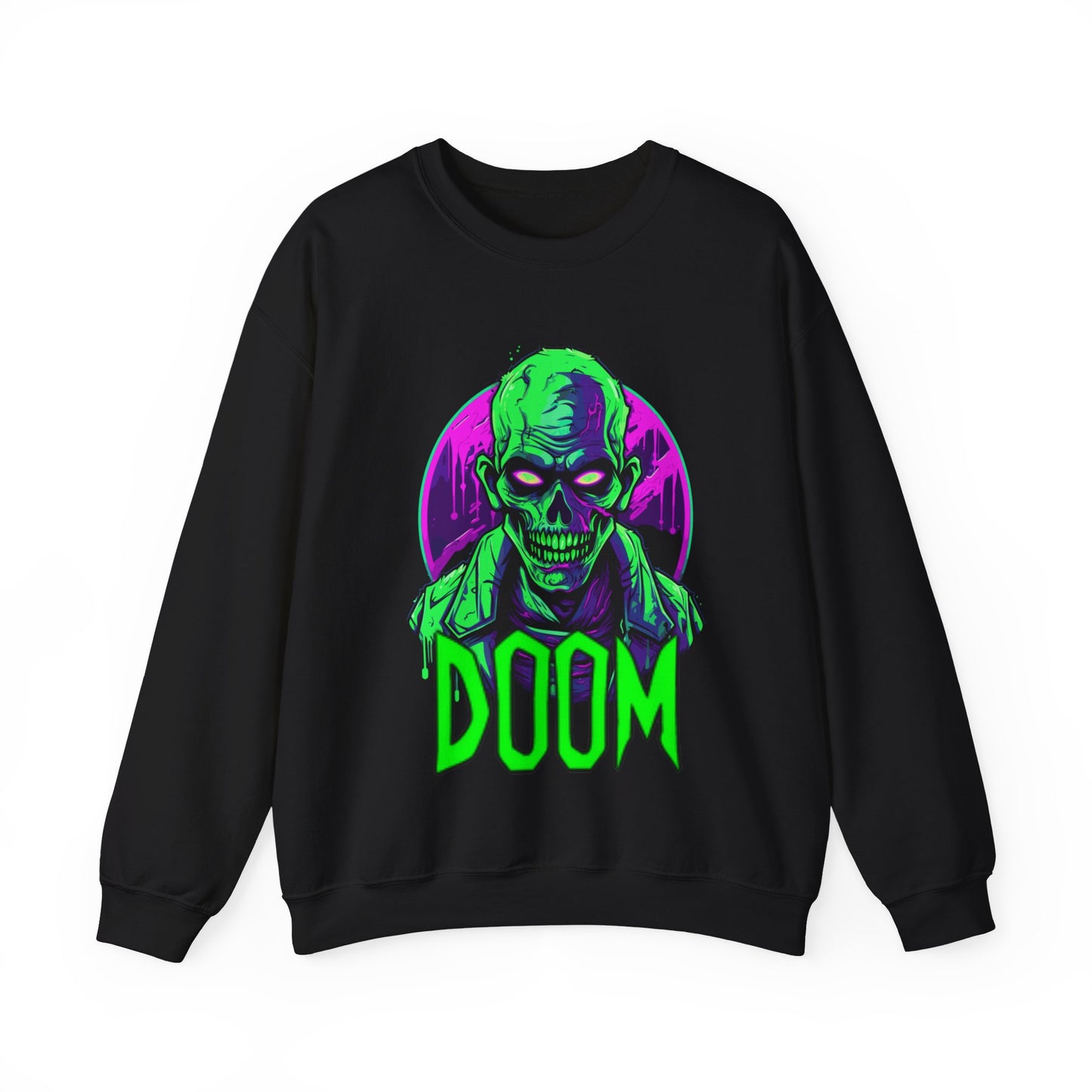 Zombie Sweatshirt Halloween Pullover Sweater | Scary Gifts For Teens Spooky Gift For Him | Doom