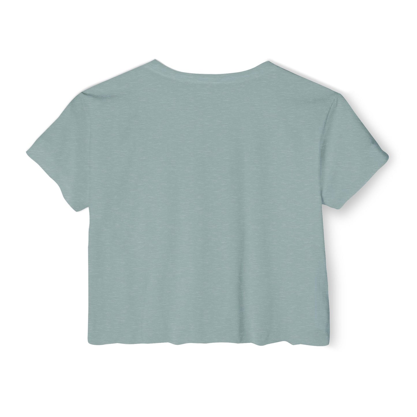 Back view of light green P-Pop Alamat crop top, ideal for festivals and casual wear.