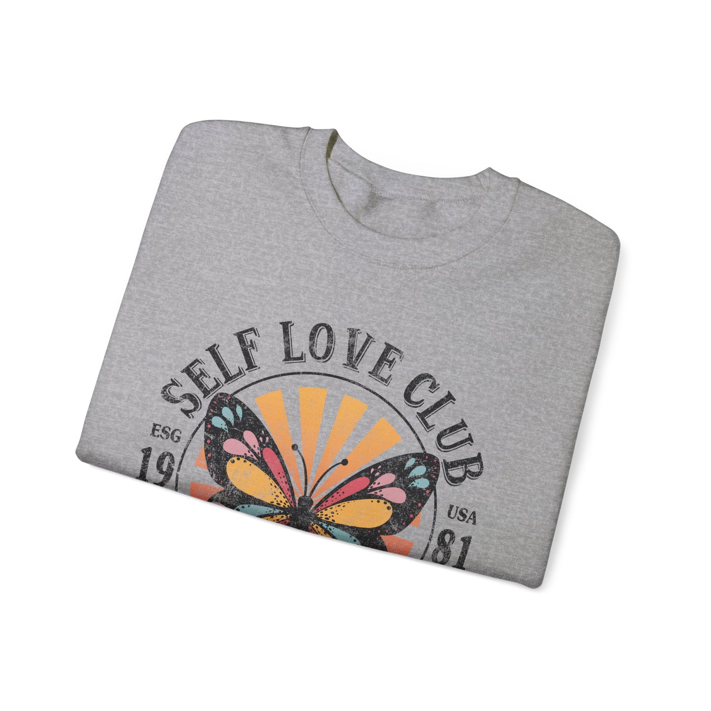 Butterfly Sweatshirt Floral Graphic Pullover Sweater | Motivational Gifts For Mom - Self Love Club