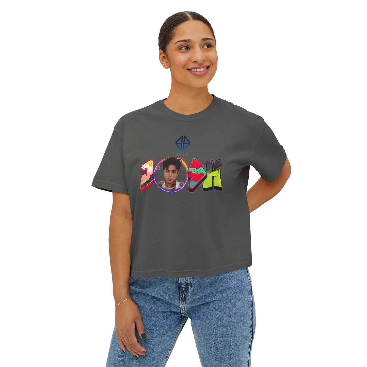 Sb19 Josh Graphic Tee, Boxy Croptop, Pinoy Pop Shirt, Casual Crop Top, Filipino Gift for Her,, Comfort Colors Tshirt