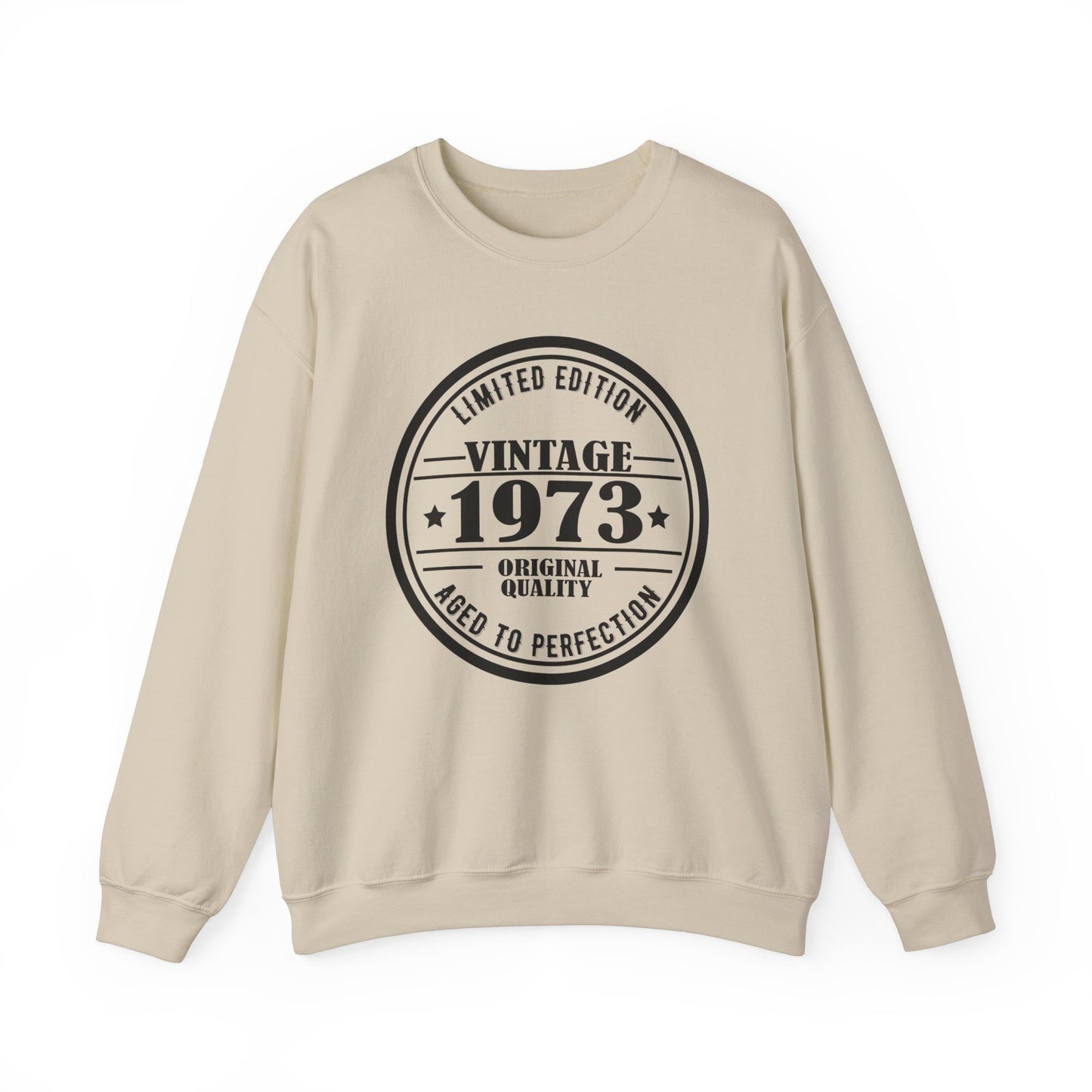 1973 Sweatshirt Vintage Graphic Pullover Sweater Birthday Gifts For Dad | Aged To Perfection