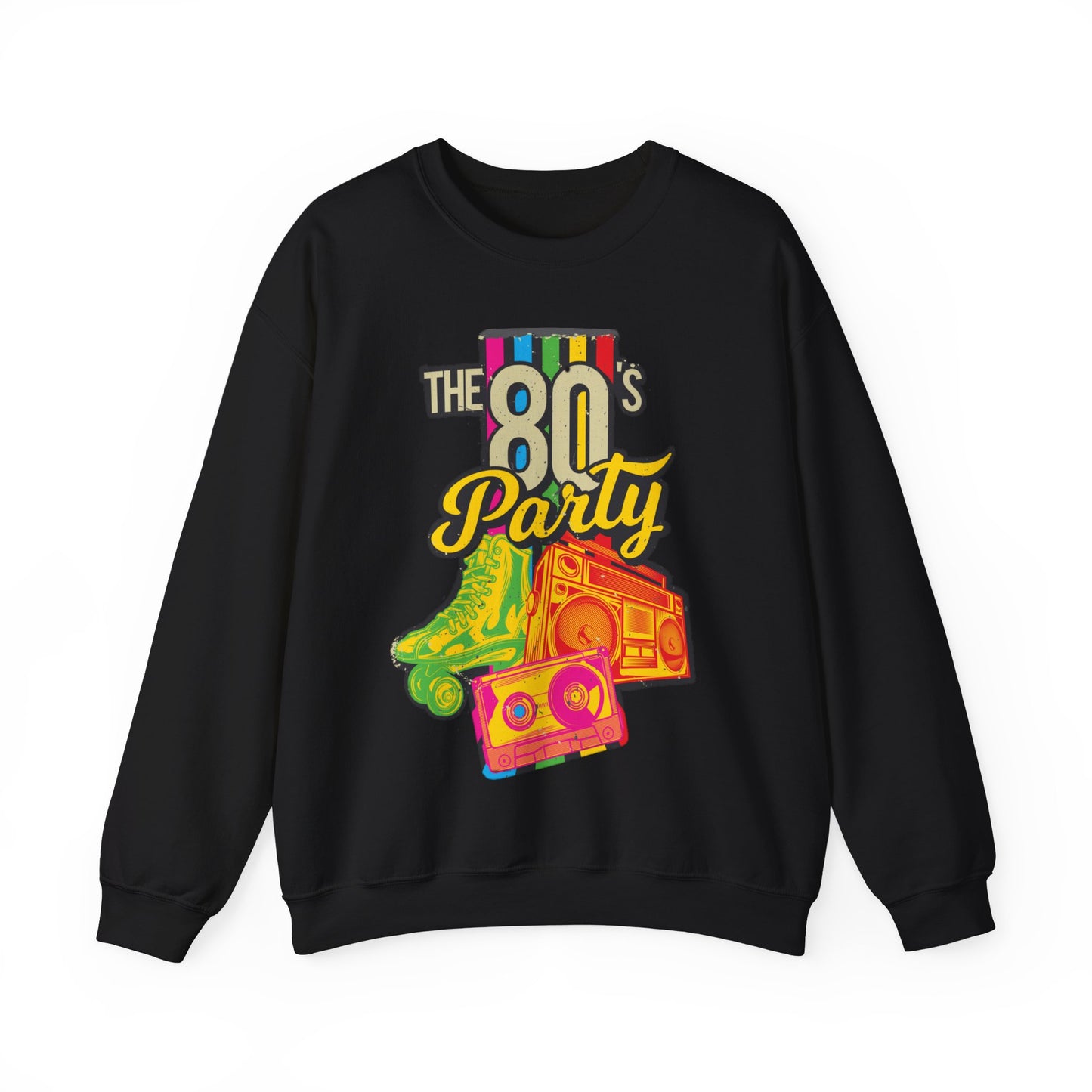 80s Sweatshirt Roller Blades Graphic Pullover Sweater Retro Gifts For Brothers Party Outfit