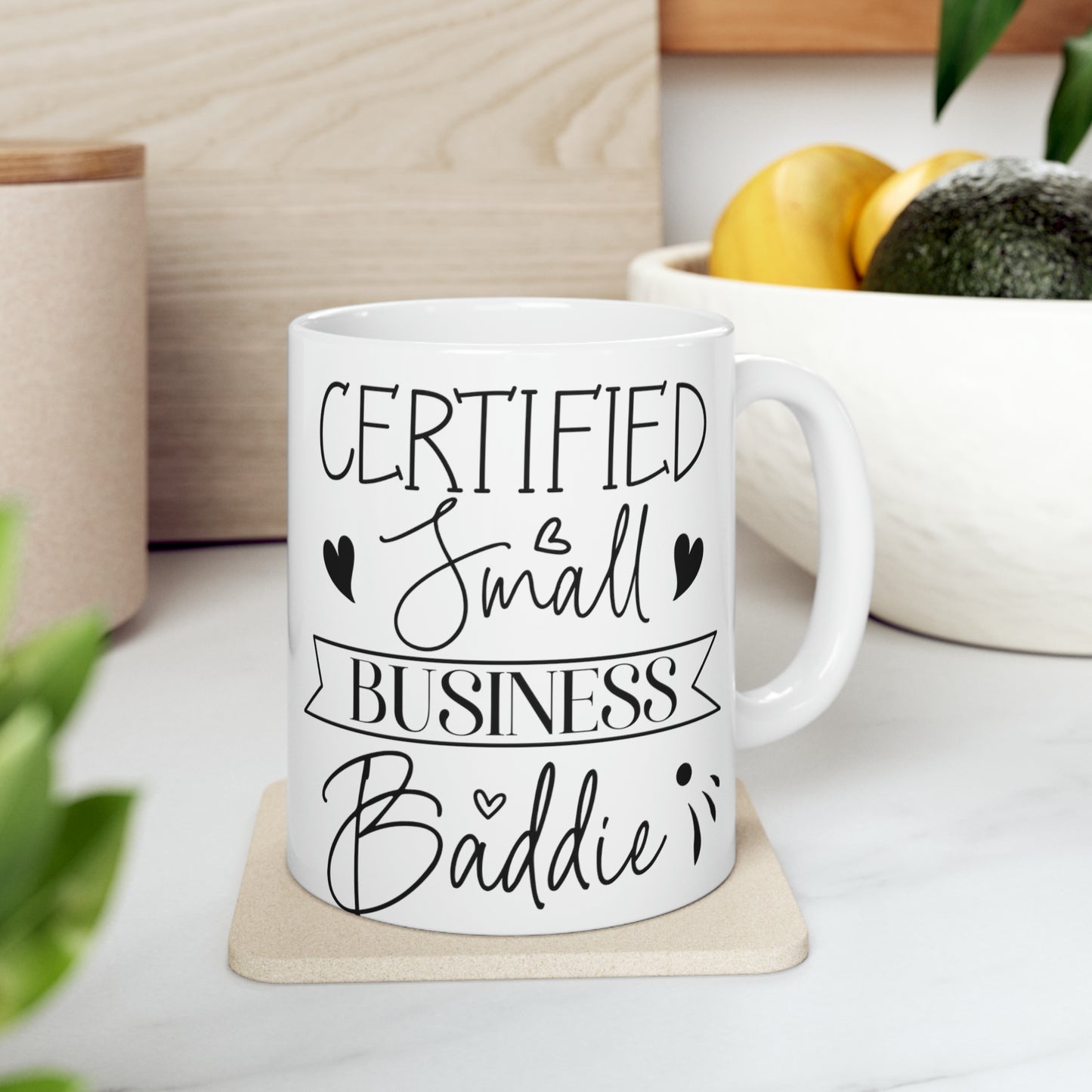 Small Business Coffee Mug, Mothers Day Ceramic Mug 11oz, Boss Babe Gifts For Coffee Lovers, Hustle Gift For Mom