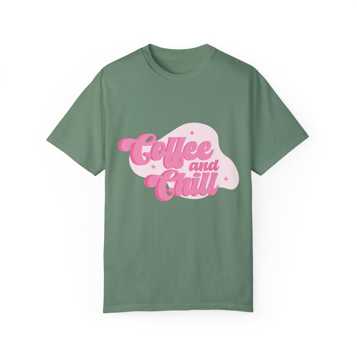 Coffee And Chill Comfort Colors Shirt, Unisex Garment-Dyed T-shirt, Gift For Coffee Lovers.