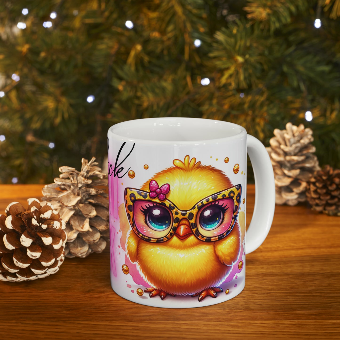 Slick Chick Coffee Mug, Customized Ceramic Mug 11oz, Chicken Gifts For Coffee Lovers, Cute Gift For Mom