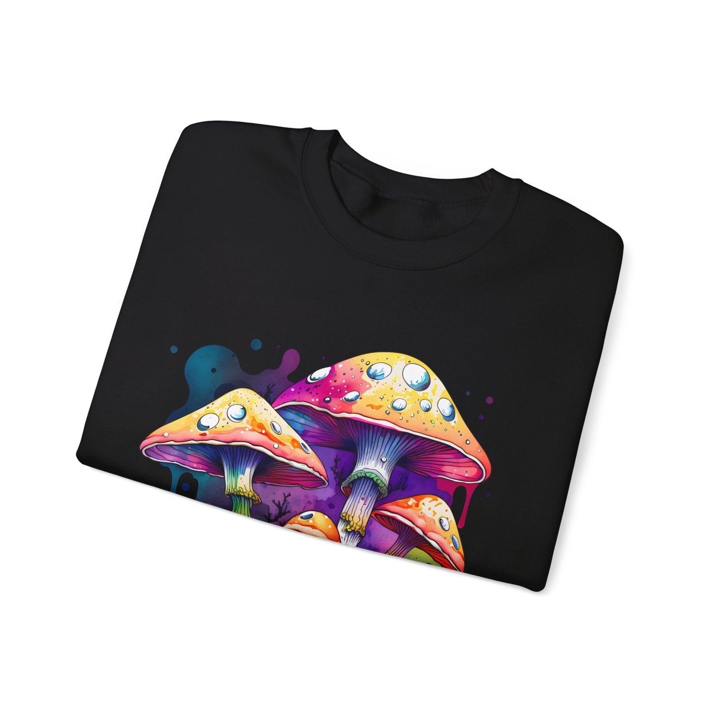 Mushrooms Sweatshirt Psychedelic Graphic Pullover Sweater Funny Gifts For Mom | Shitake Happens