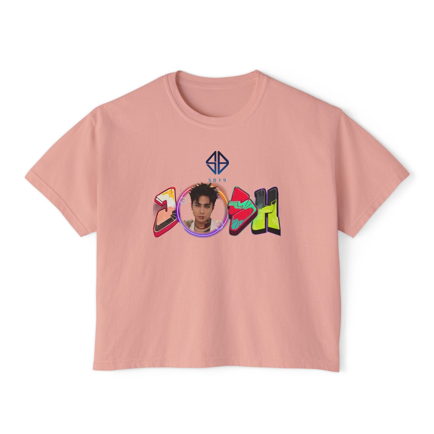 Sb19 Josh Graphic Tee, Boxy Croptop, Pinoy Pop Shirt, Casual Crop Top, Filipino Gift for Her,, Comfort Colors Tshirt