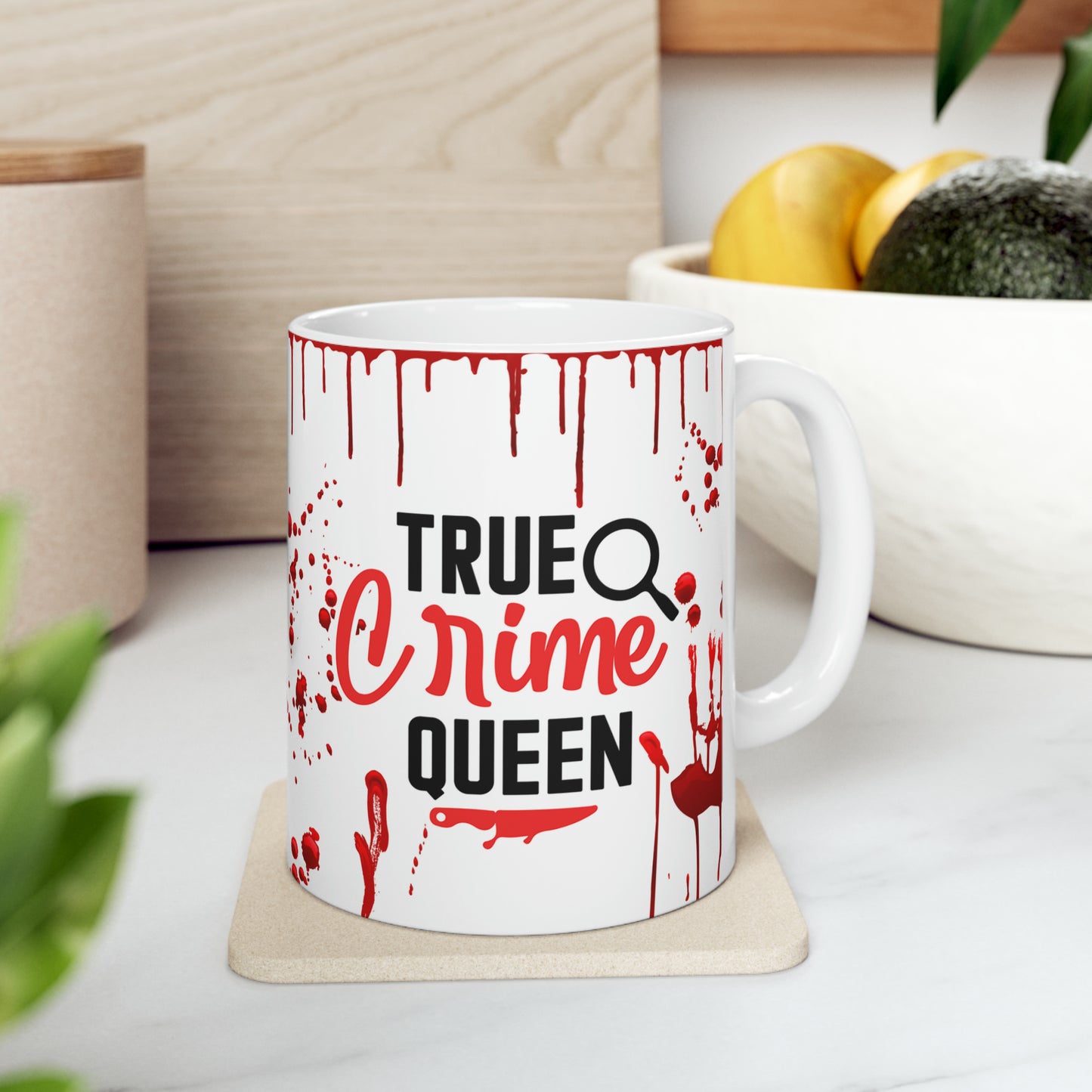 TV Coffee Mug | Drama Ceramic Mug 11oz | Funny Gift For Mom | True Crime Queen