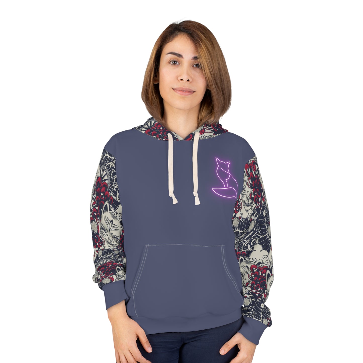 Copy of Japanese Hoodie, Unisex Pullover Hoodie, Japan Art All Over Print Hoodie, Aesthetic Gift For Her,Anime Hooded Sweatshirt Gift For Ga
