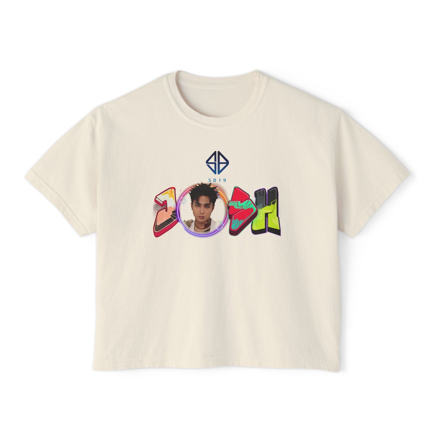 Sb19 Josh Graphic Tee, Boxy Croptop, Pinoy Pop Shirt, Casual Crop Top, Filipino Gift for Her,, Comfort Colors Tshirt