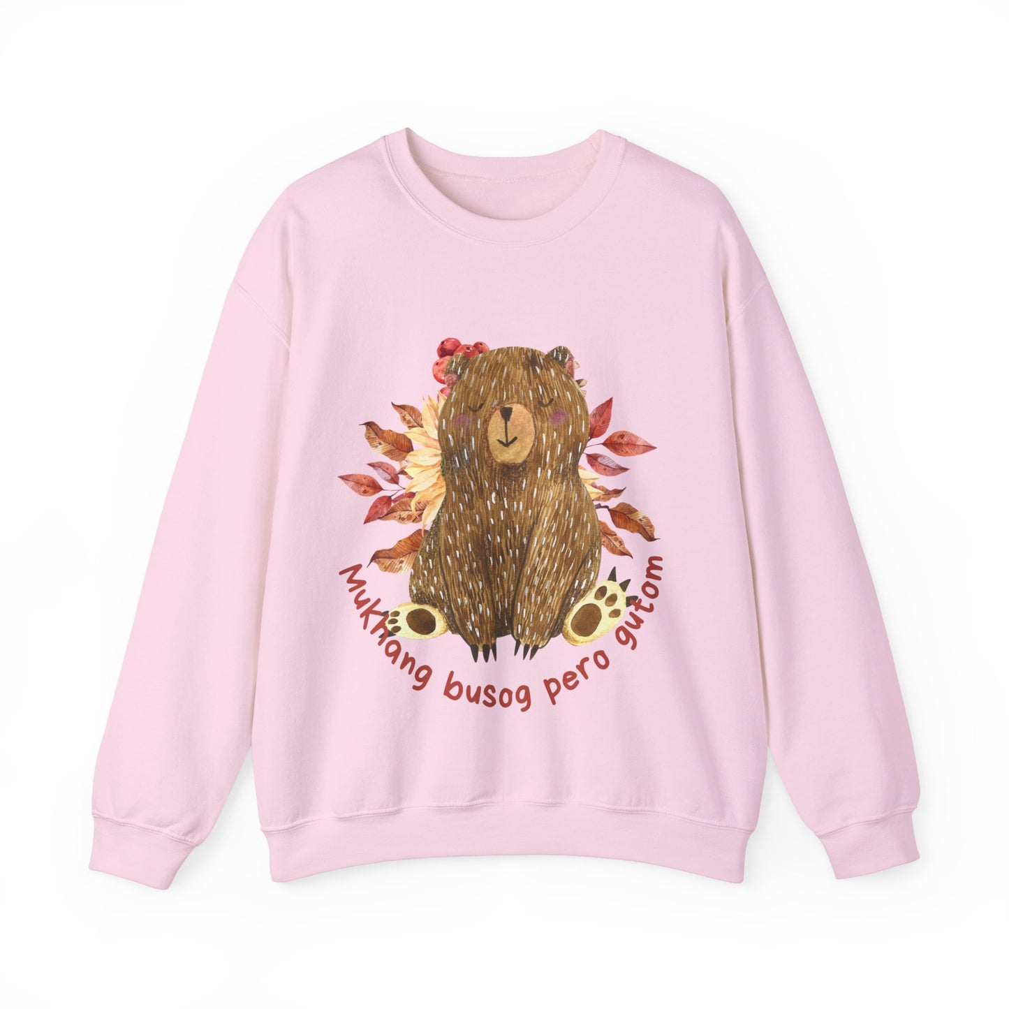 Filipino Sweatshirt Pinoy Pullover Sweater | Philippine Gifts For Bear Lovers | Tagalog - Mukhang Busog Pero Gutom