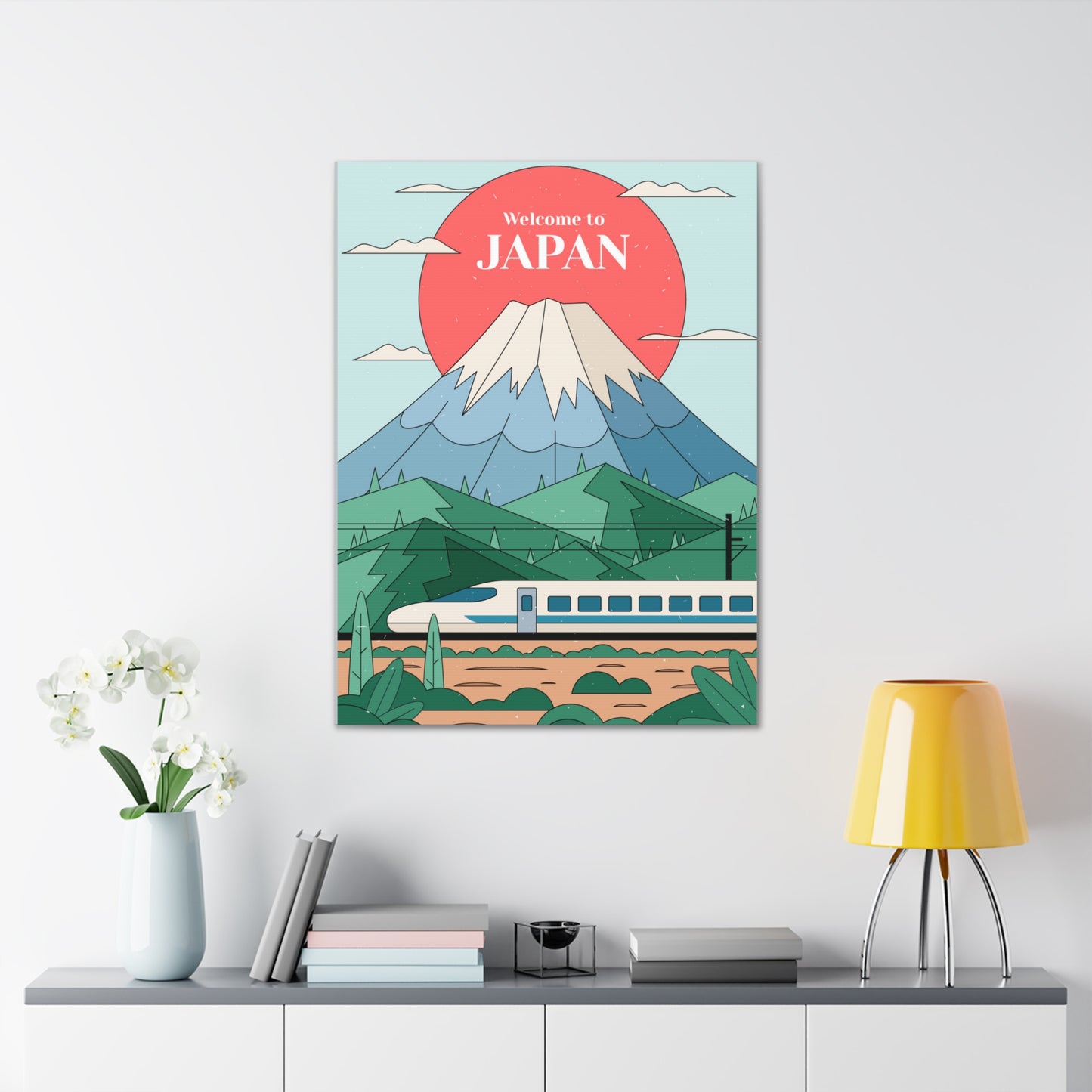 Japan Art,Japanese Wall Art Canvas Gallery Wrap 30x40 Asian Art,Housewarming Gift For Men