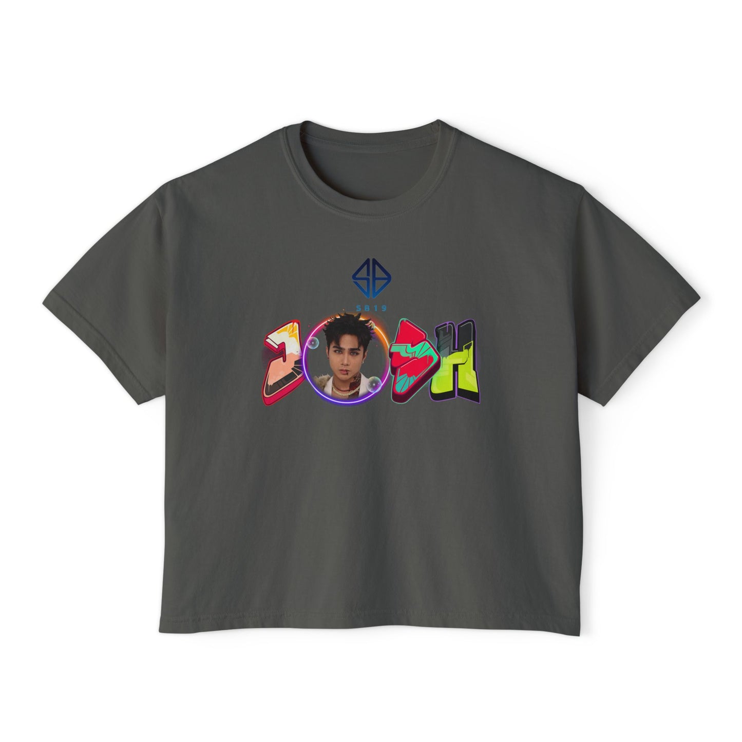 Sb19 Josh Graphic Tee, Boxy Croptop, Pinoy Pop Shirt, Casual Crop Top, Filipino Gift for Her,, Comfort Colors Tshirt