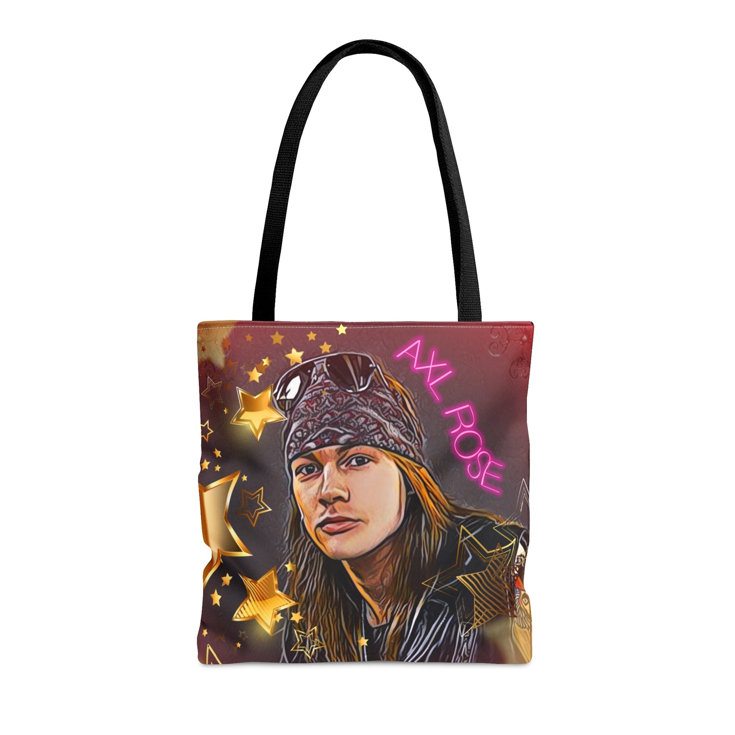 80s Rock Band MaroonTote Bag - Celestial Design For Women