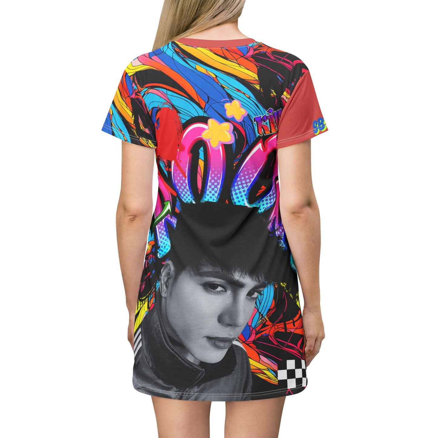 P-pop Sb19 Stell T Shirt Dress, Pinoy T-Shirt Short Dress Casual Summer Outfits Filipino Gift For Fangirl
