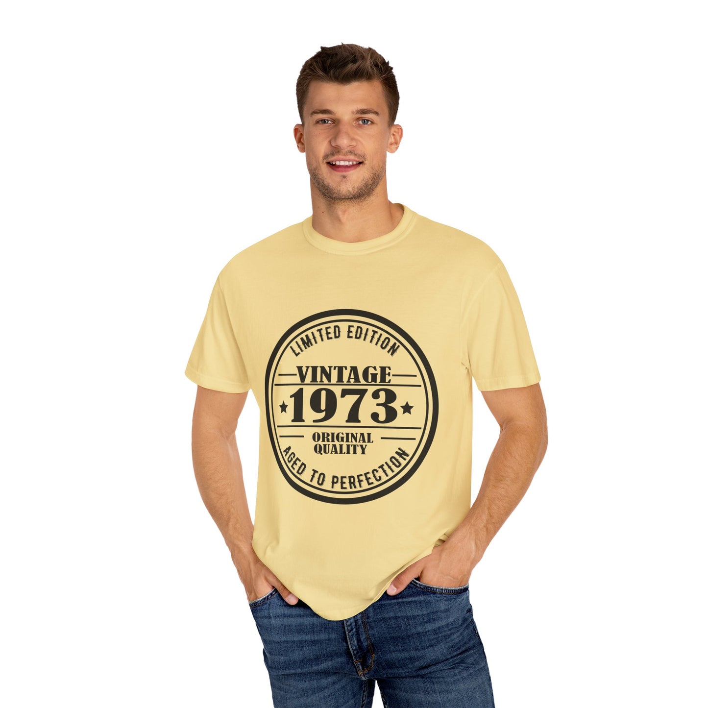 1973 Comfort Colors Tshirt | Mens T-Shirt Graphic Tees Men Shirt Casual | Comfy Loose Fit Summer Clothes | Cotton Street Wear Clothing College Fashion