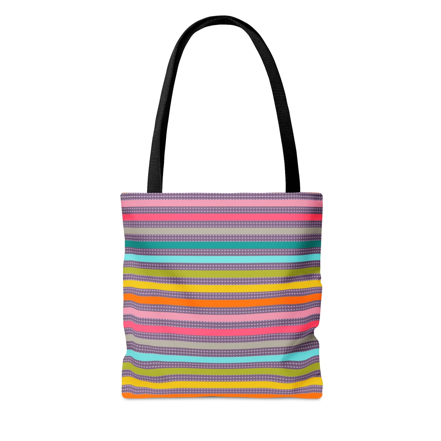 3 Cute Cats Tote Bag - Rainbow Pattern Design For Women