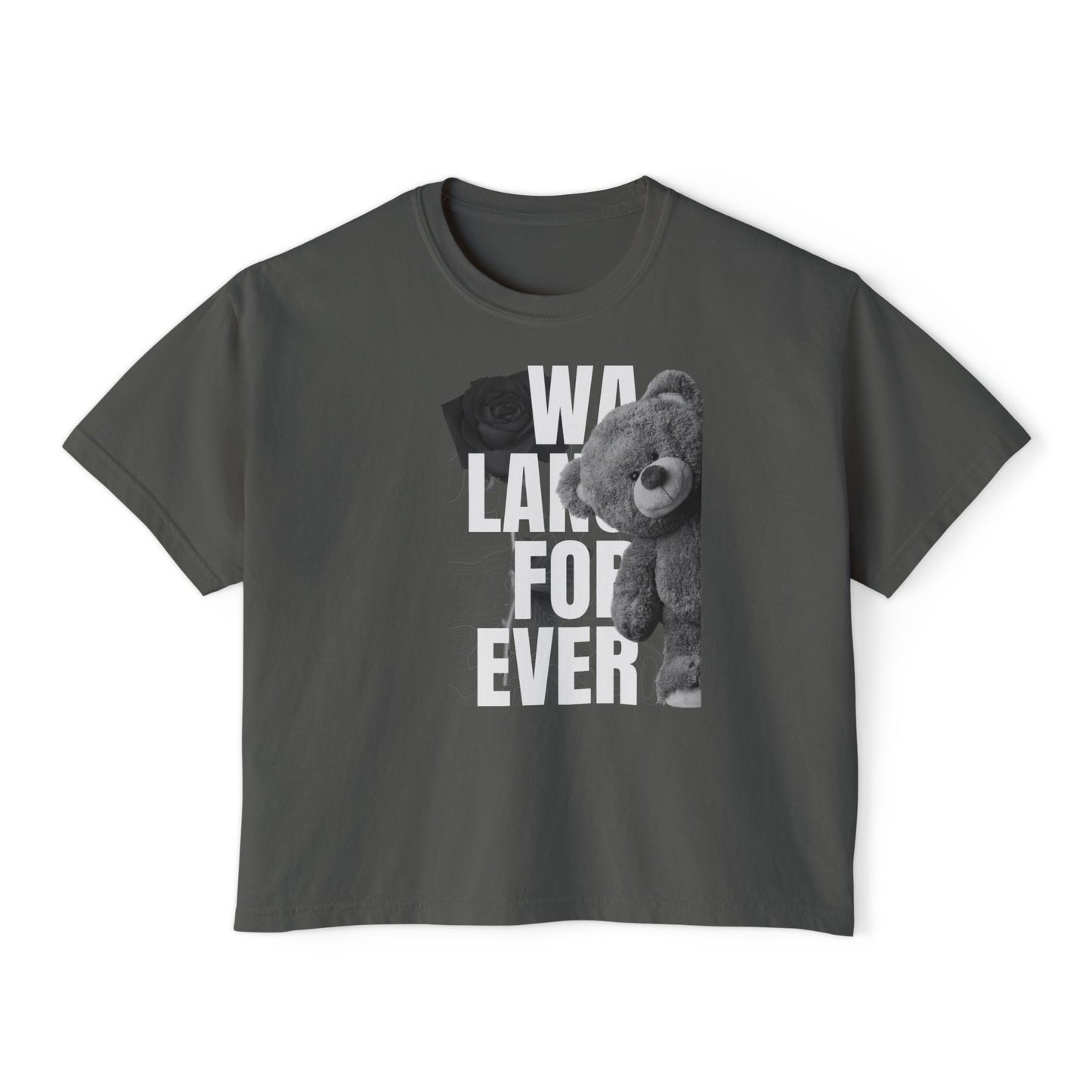Hugot Bear Graphic Tee, Boxy Croptop, Pinoy Shirt, Casual Crop Top, Filipino Gift for Her,, Comfort Colors Tshirt,
