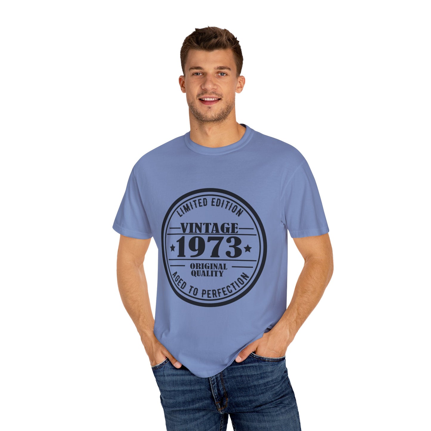 1973 Comfort Colors Tshirt | Mens T-Shirt Graphic Tees Men Shirt Casual | Comfy Loose Fit Summer Clothes | Cotton Street Wear Clothing College Fashion