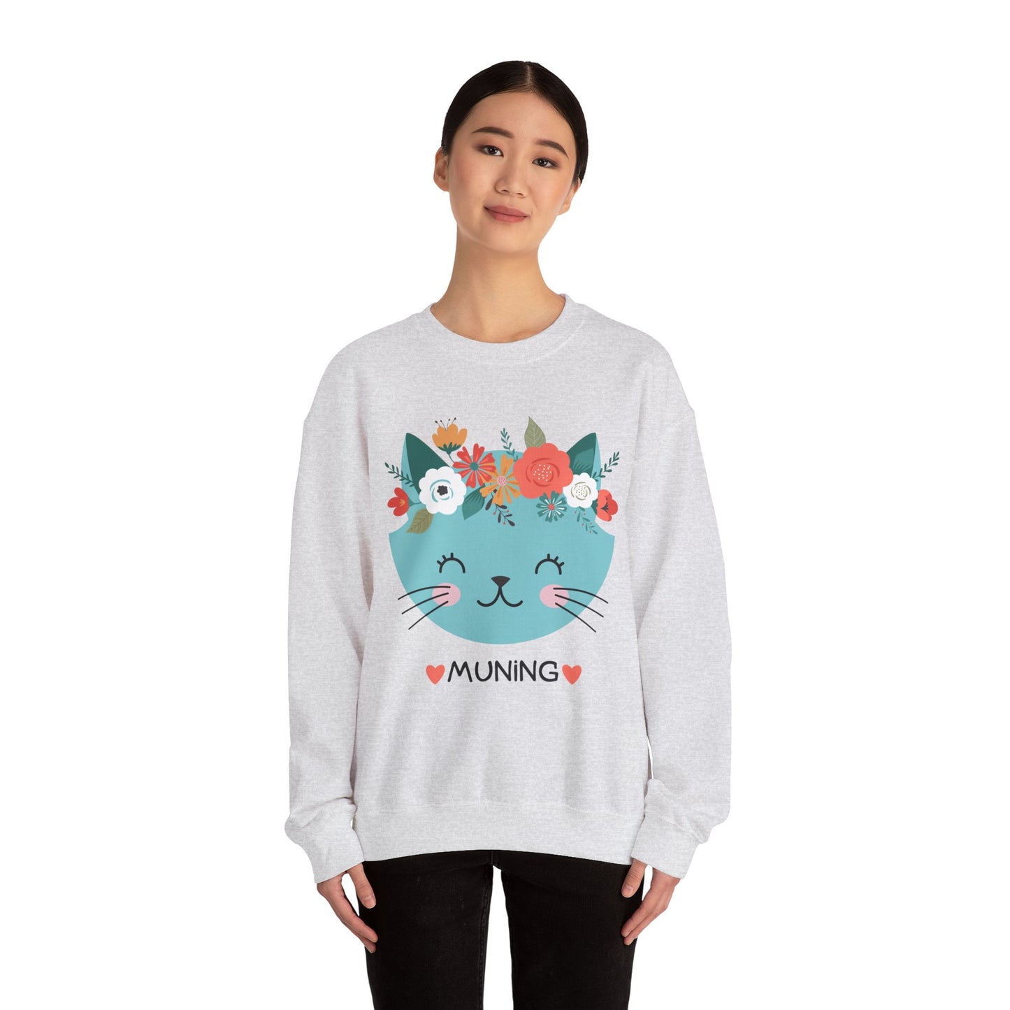 Filipino Sweatshirt Pinoy Pullover Sweater | Philippine Gifts For Cat Lovers | Tagalog - Muning