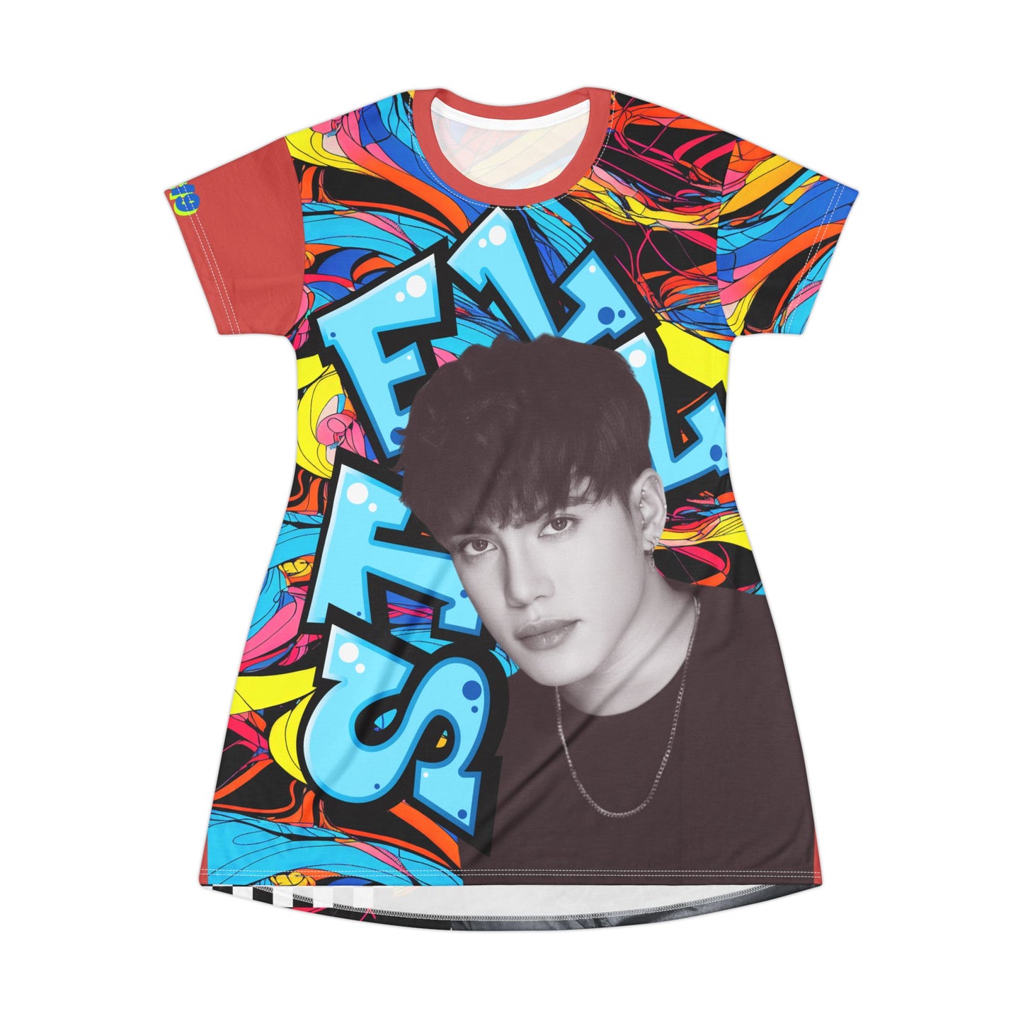 P-pop Sb19 Stell T Shirt Dress, Pinoy T-Shirt Short Dress Casual Summer Outfits Filipino Gift For Fangirl
