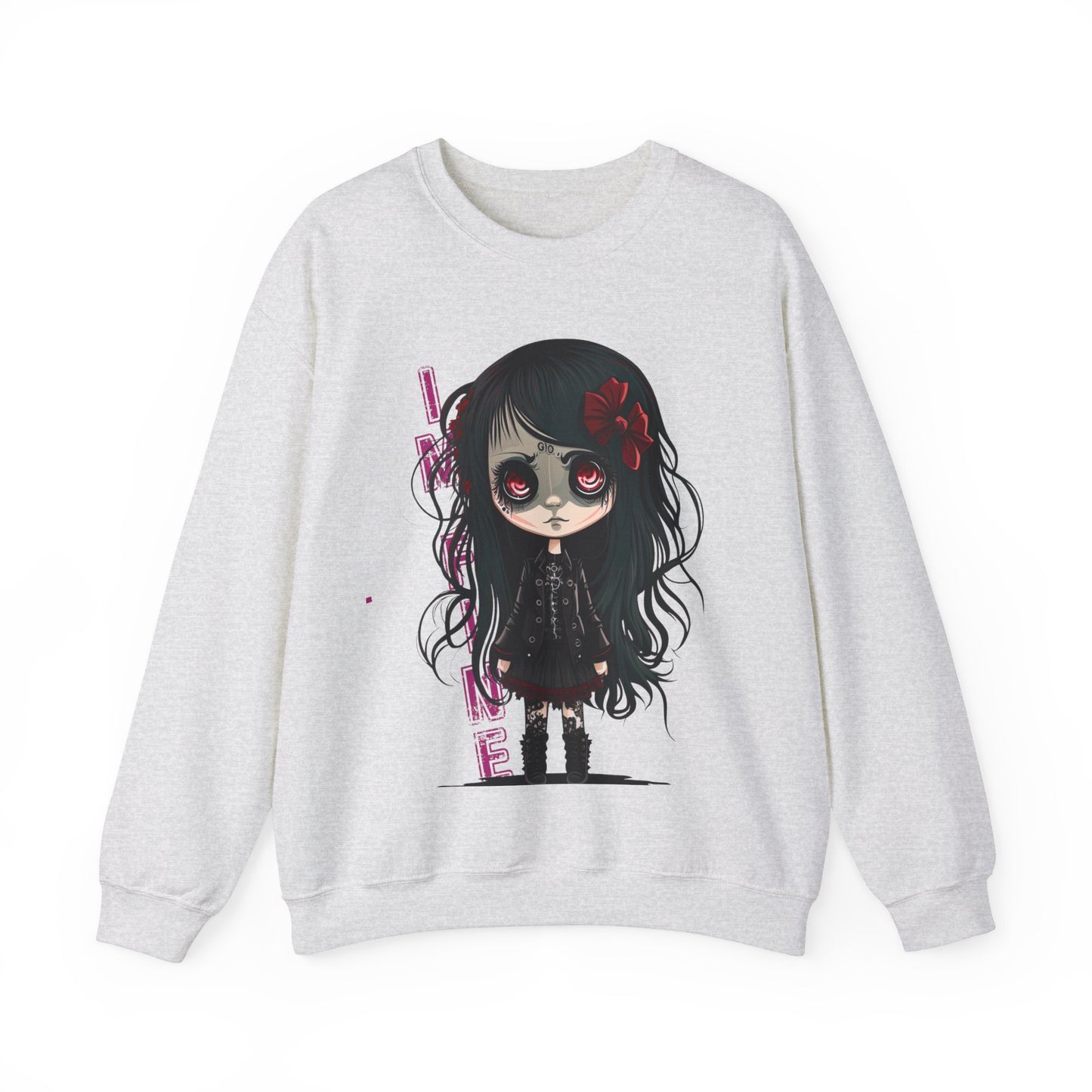 Goth Sweatshirt Emo Graphic Pullover Sweater | Cute Gifts For Teens Halloween Outfit | Im Fine