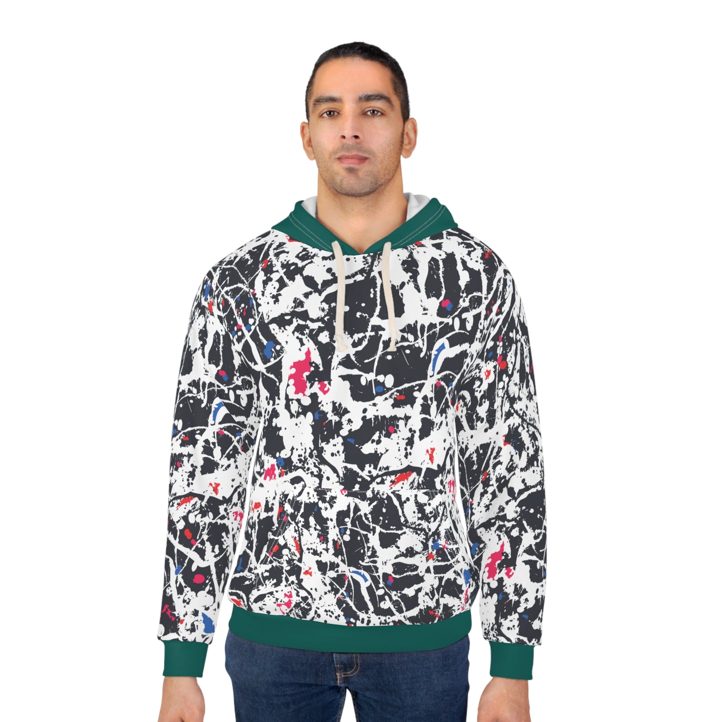 Elephant Hoodie, Unisex Pullover Hoodie, Abstract Pattern All Over Print Hoodie, Aesthetic Gift For Him,Hooded Sweatshirt Gift For Teens