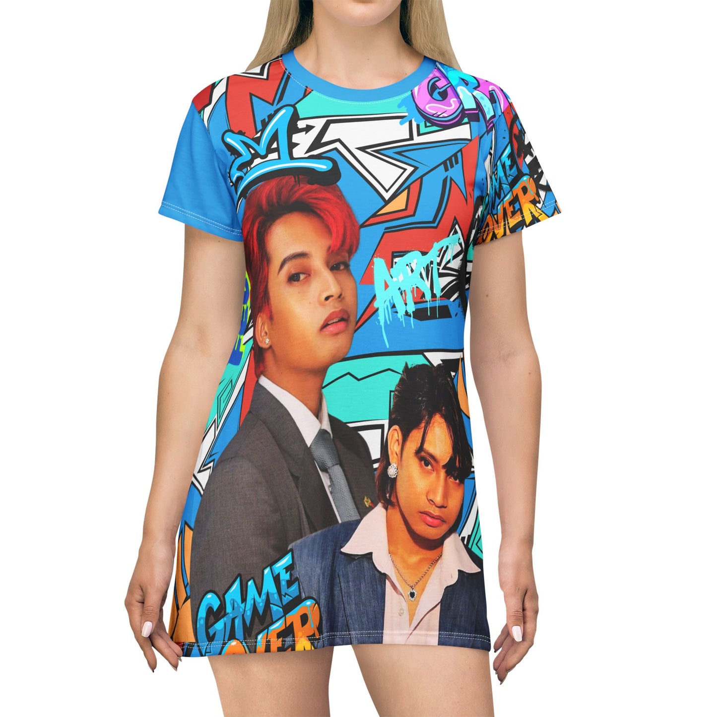 P-pop Sb19 Felip T Shirt Dress, Pinoy T-Shirt Short Dress Casual Summer Outfits Filipino Gift For Fangirl