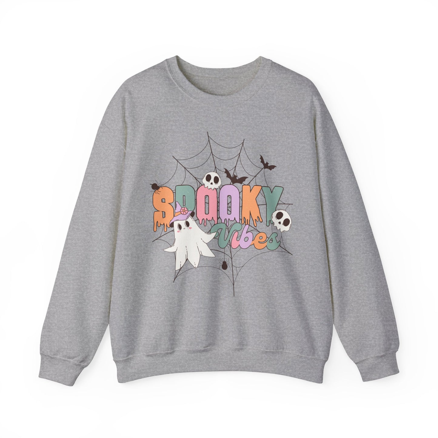 Fall Sweatshirt Halloween Graphic Pullover Sweater | Autumn Gifts For Mom Pastel Gift For Her | Spooky Vibes