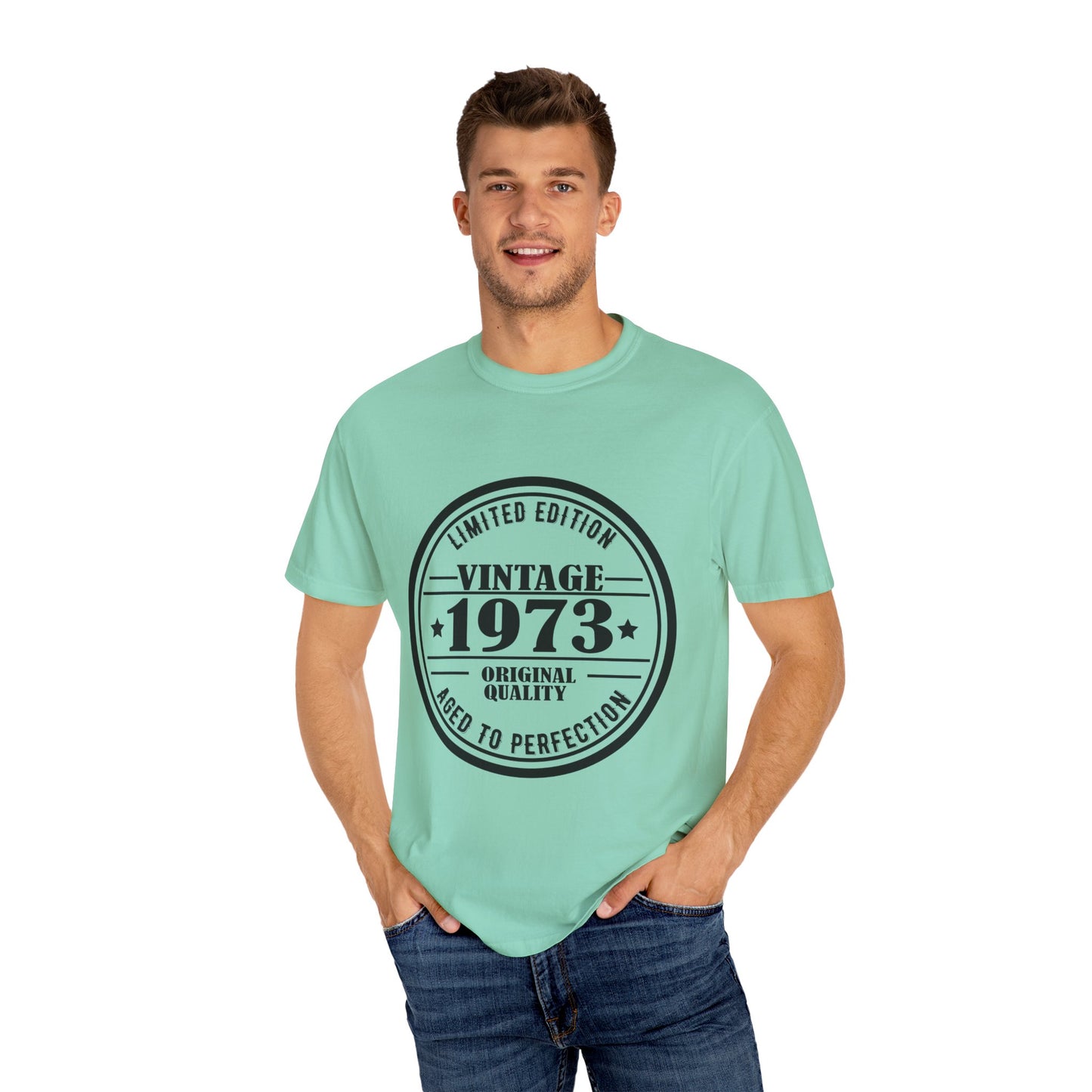 1973 Comfort Colors Tshirt | Mens T-Shirt Graphic Tees Men Shirt Casual | Comfy Loose Fit Summer Clothes | Cotton Street Wear Clothing College Fashion