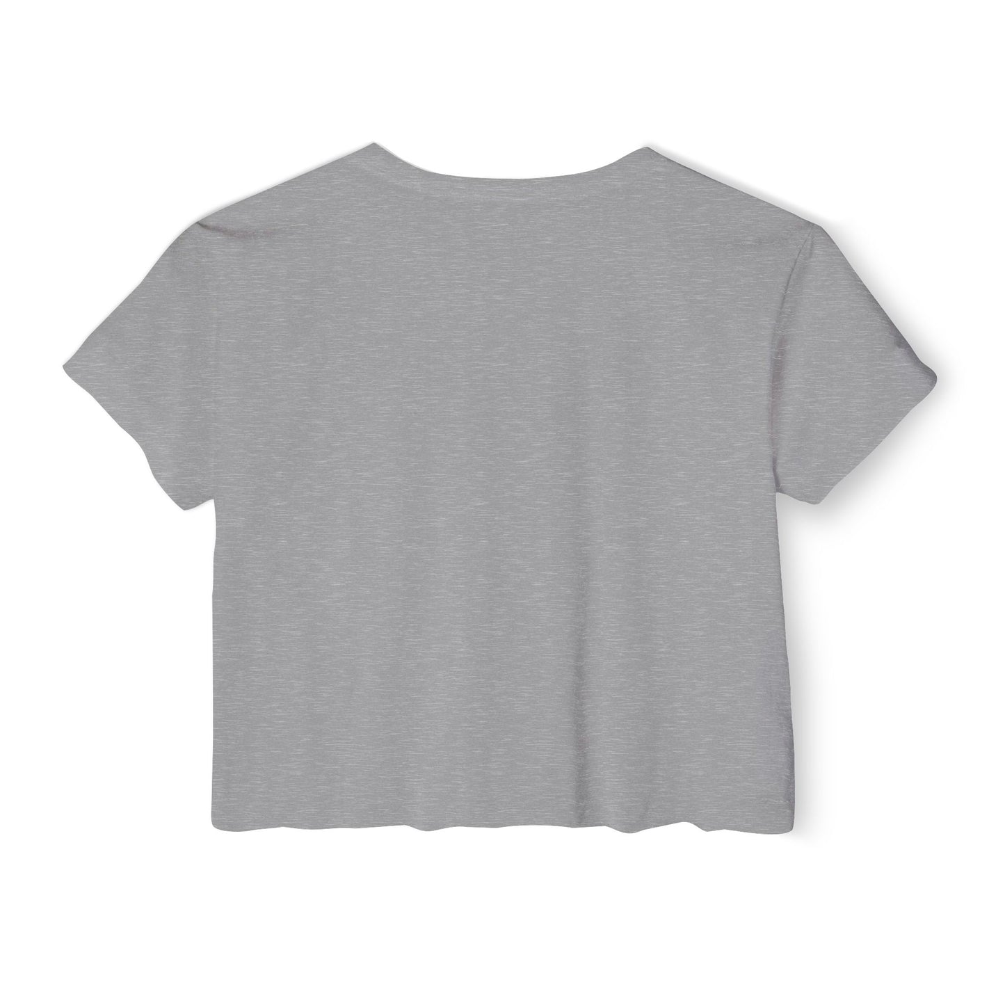Back view of a gray P-Pop Alamat Crop Top, perfect for festivals and casual outings.