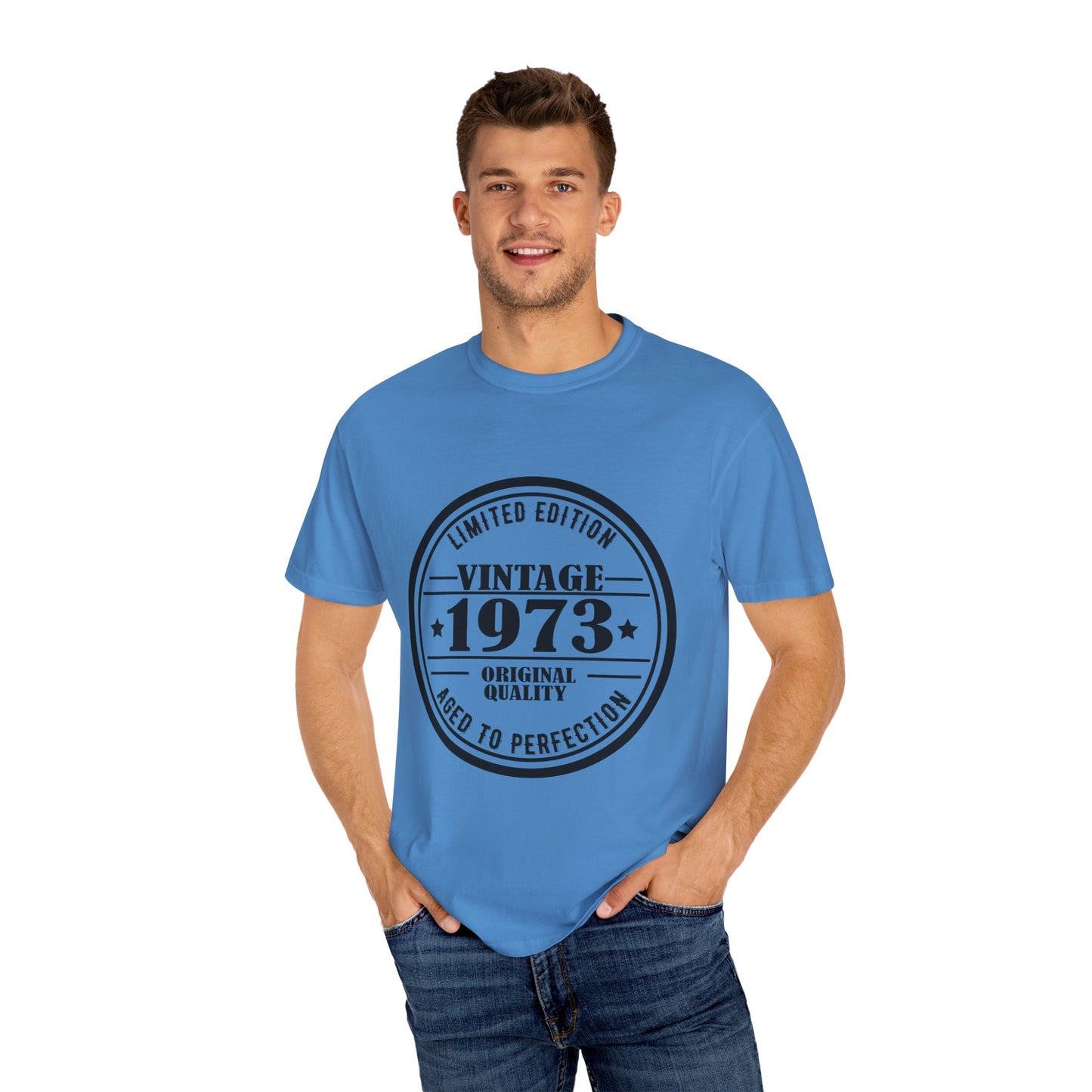1973 Comfort Colors Tshirt | Mens T-Shirt Graphic Tees Men Shirt Casual | Comfy Loose Fit Summer Clothes | Cotton Street Wear Clothing College Fashion
