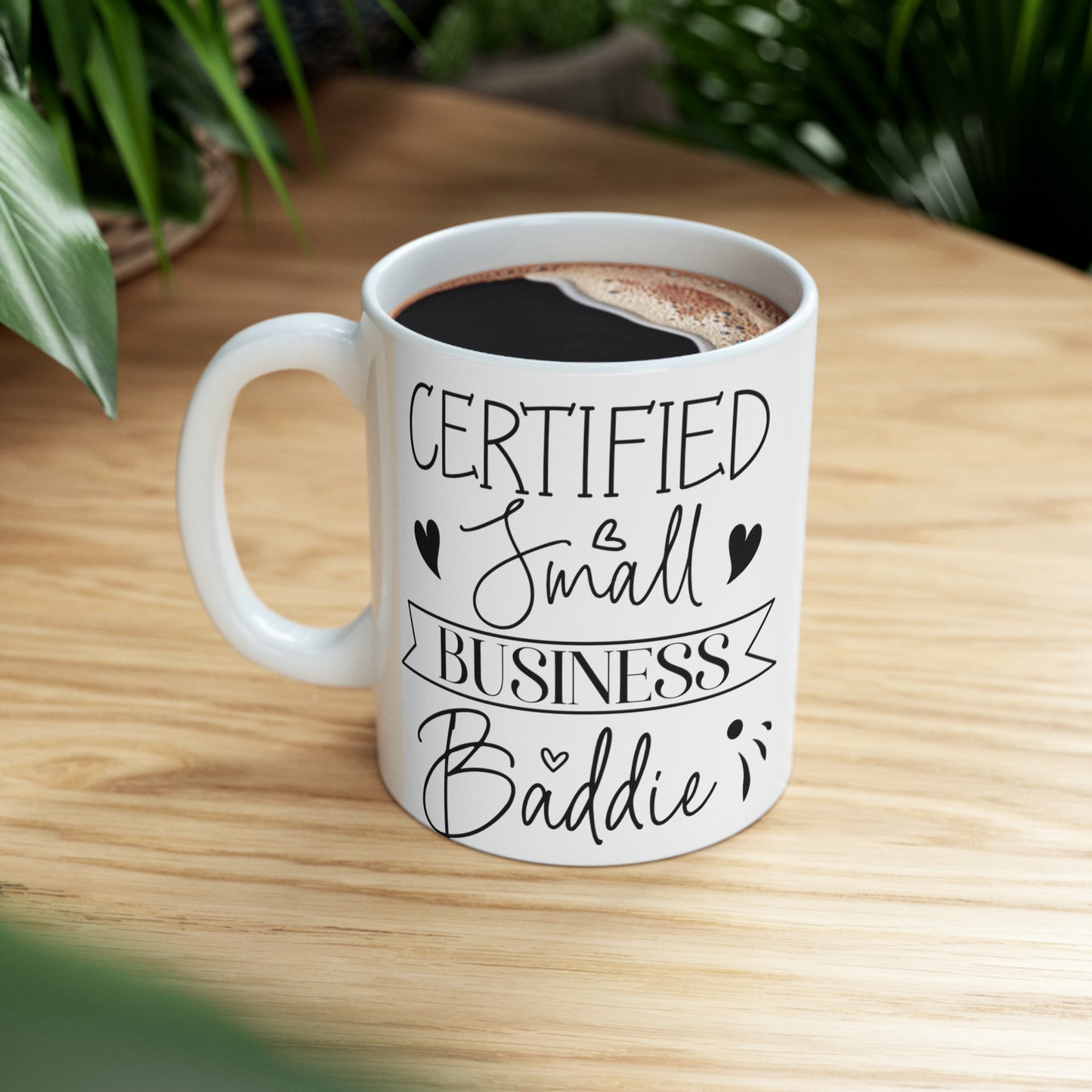 Small Business Coffee Mug, Mothers Day Ceramic Mug 11oz, Boss Babe Gifts For Coffee Lovers, Hustle Gift For Mom